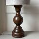 Lampe en bois tourné