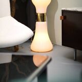 Brillo Floor Lamp in White Murano Glass Attributed to Carlo Nason