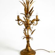 Original 1970s floral table lamp by Hans Kögl in the shape of a wheat sheaf
