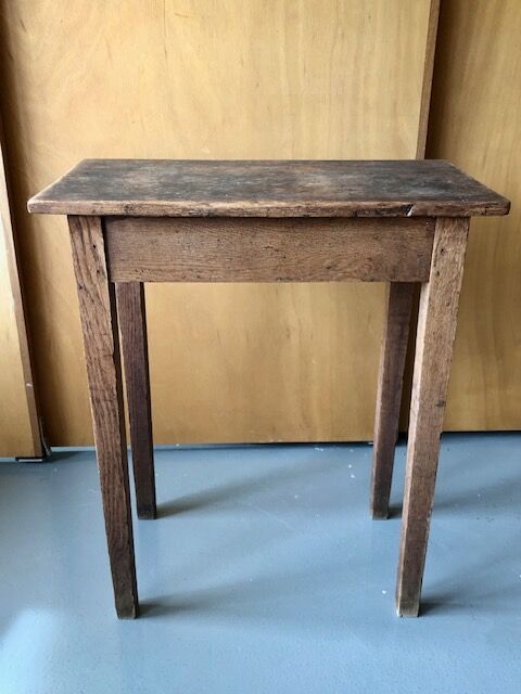 Console table in raw wood