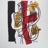 Fernand LÉGER: Cyclist and his bike, signed lithograph