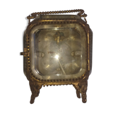 Boite montre en verre et laiton
