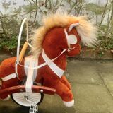 Vintage Sulky horse tricycle in wood and plush