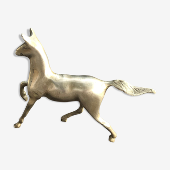 Massive brass horse