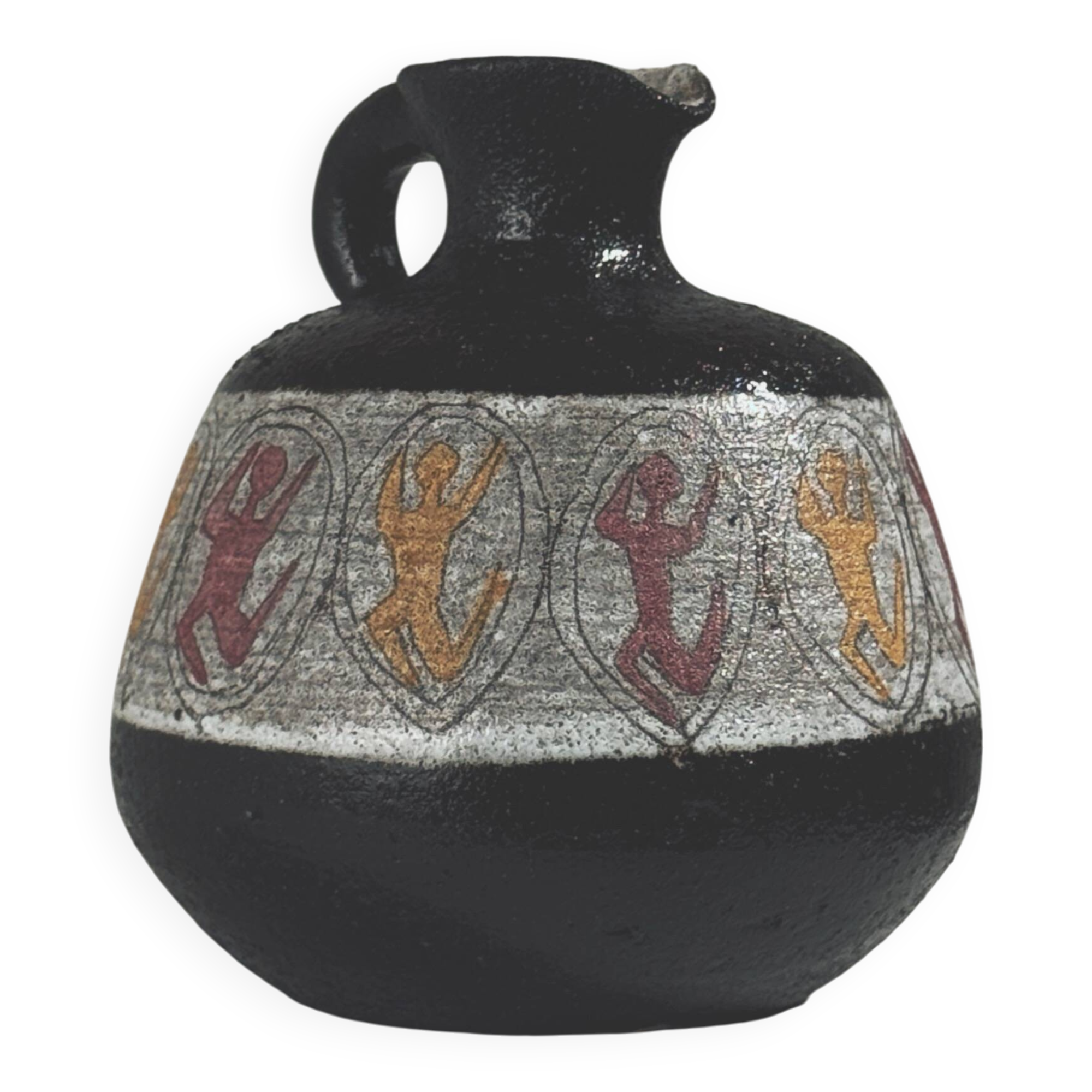 Rare stoneware vase by the potters of Accolay