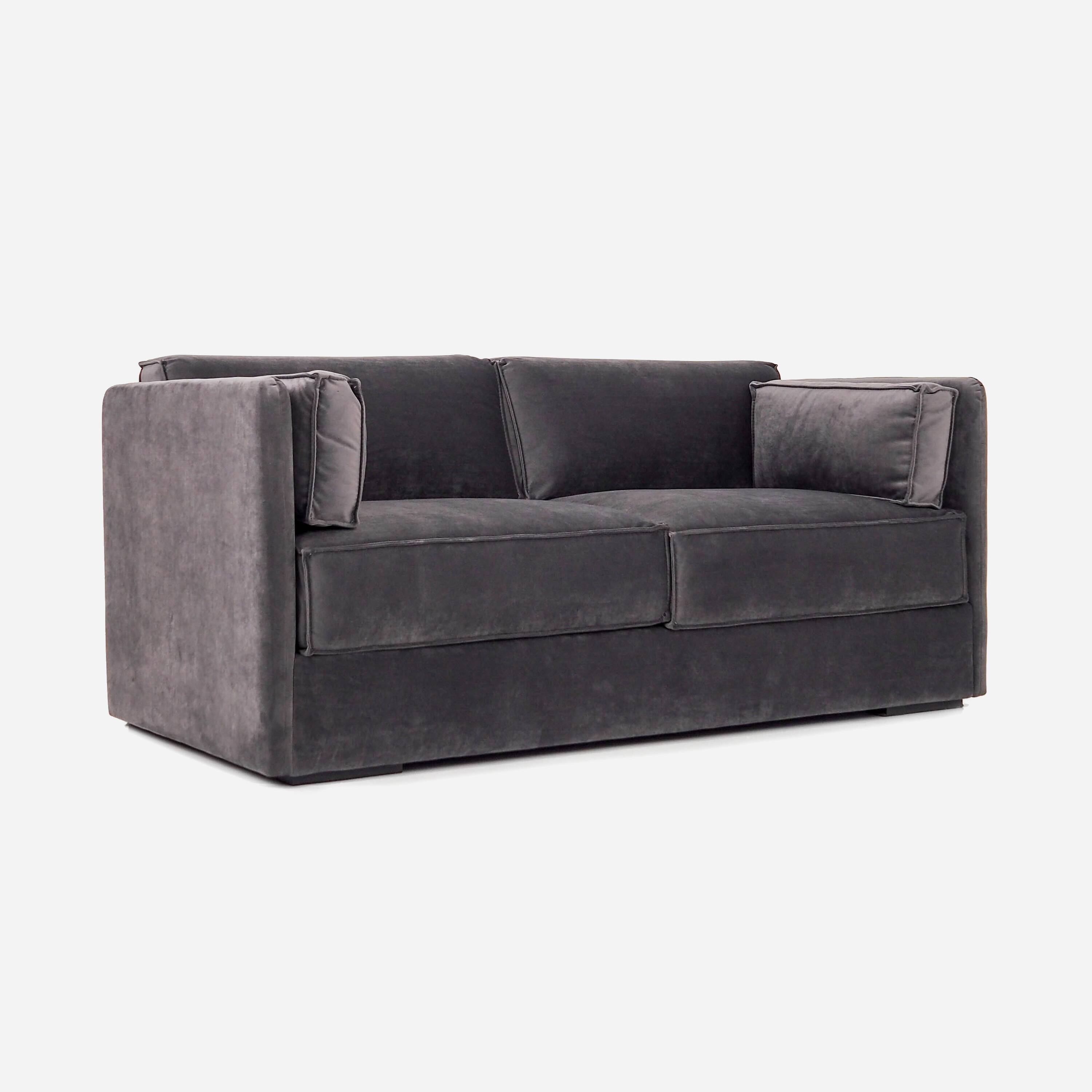 Sofa HAGA grey velour, Scandinavian design