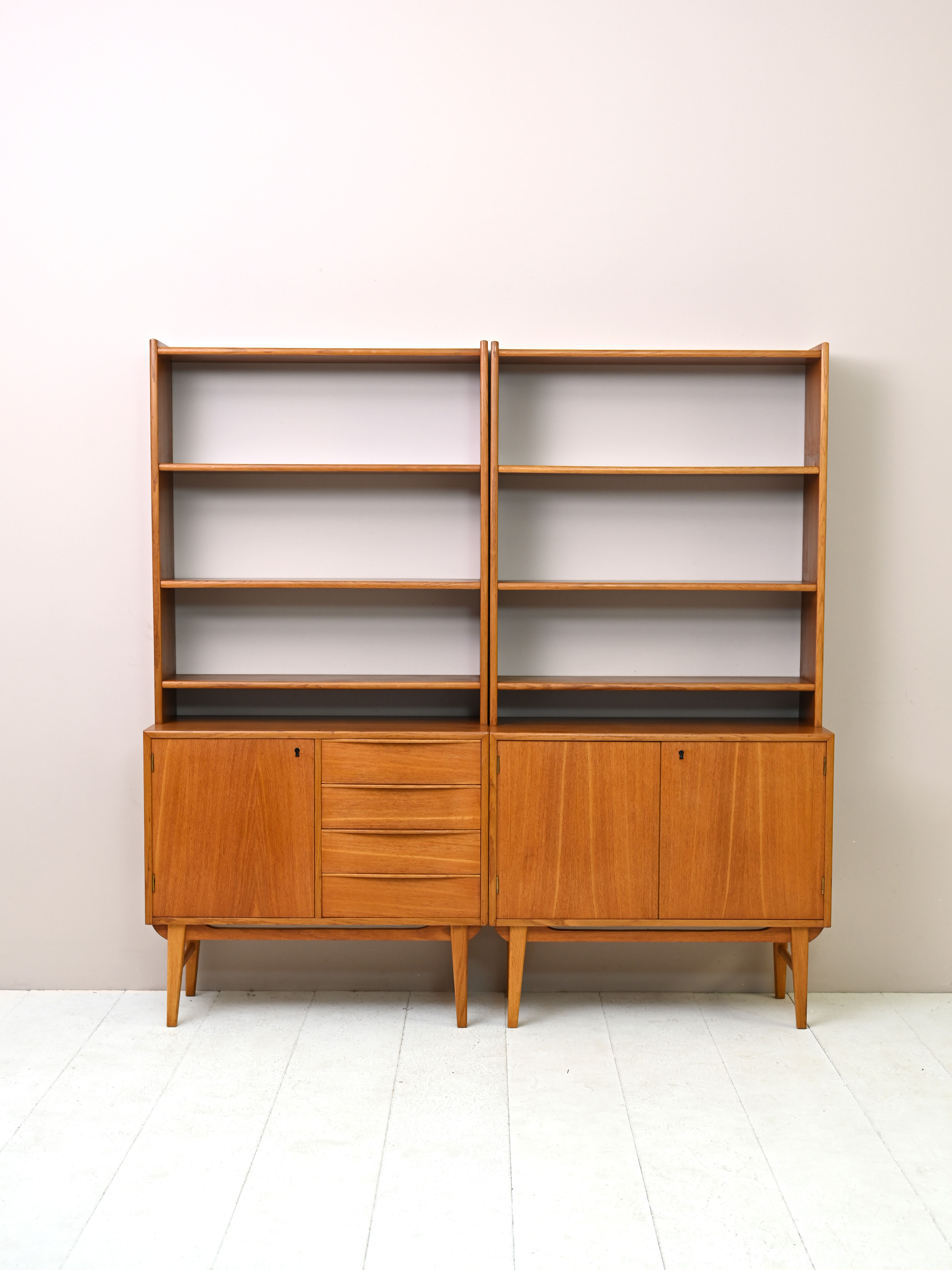 Scandinavian modular bookcases