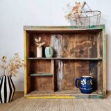 Wooden wall shelf - cubbies