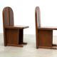 Ensemble de deux chaises de salle à manger sculpturales
