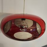 Vintage UFO red pendant lamp Luigi Colani