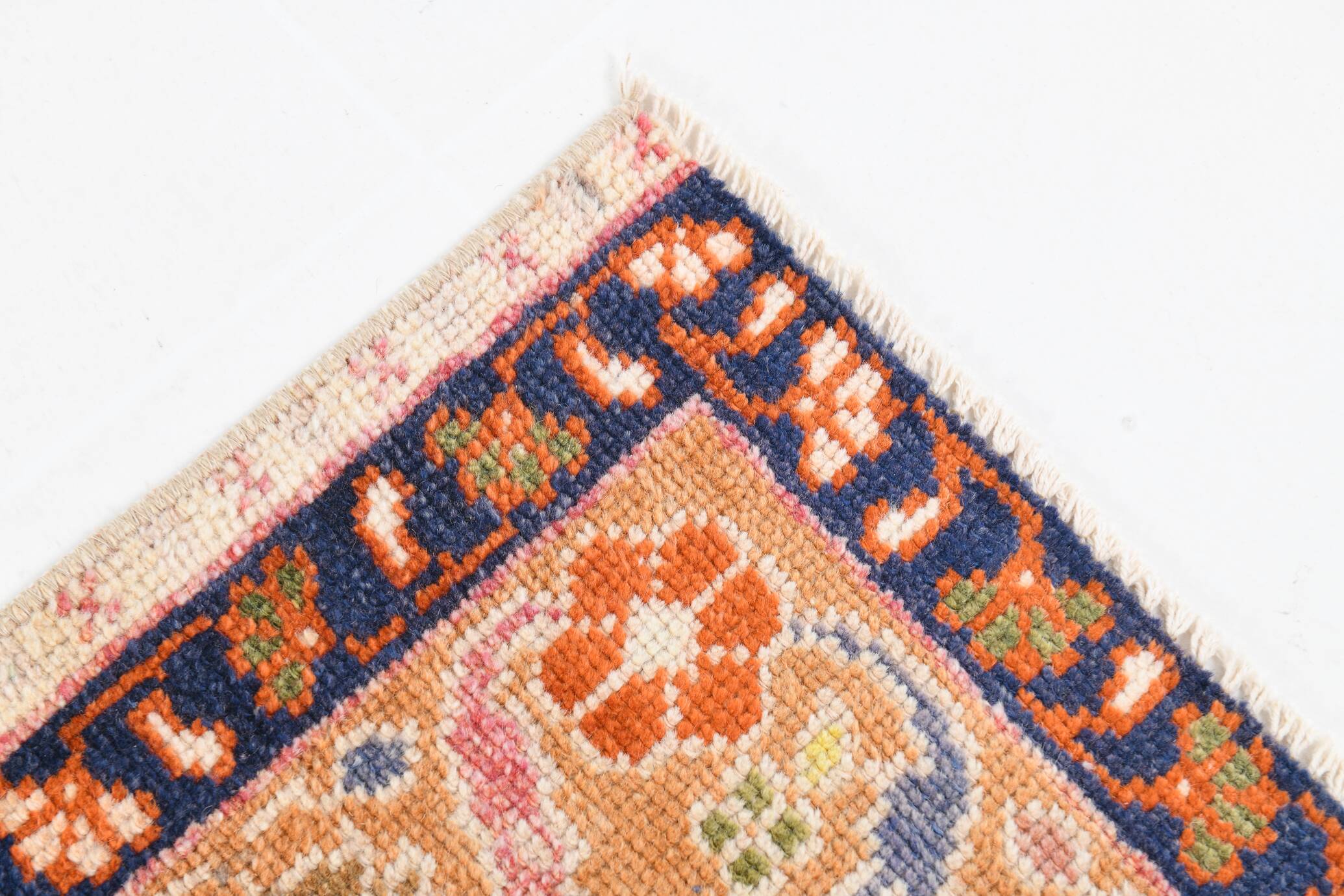 5x9 Pink & Navy Blue Soft Pastel Persian Rug, 152x272Cm SK 20089