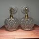 Paire d’appliques murales globes en verre vintage