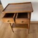 Small solid wood cabinet – vintage style with 2 drawers