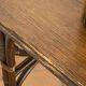 Rattan desk with three drawers