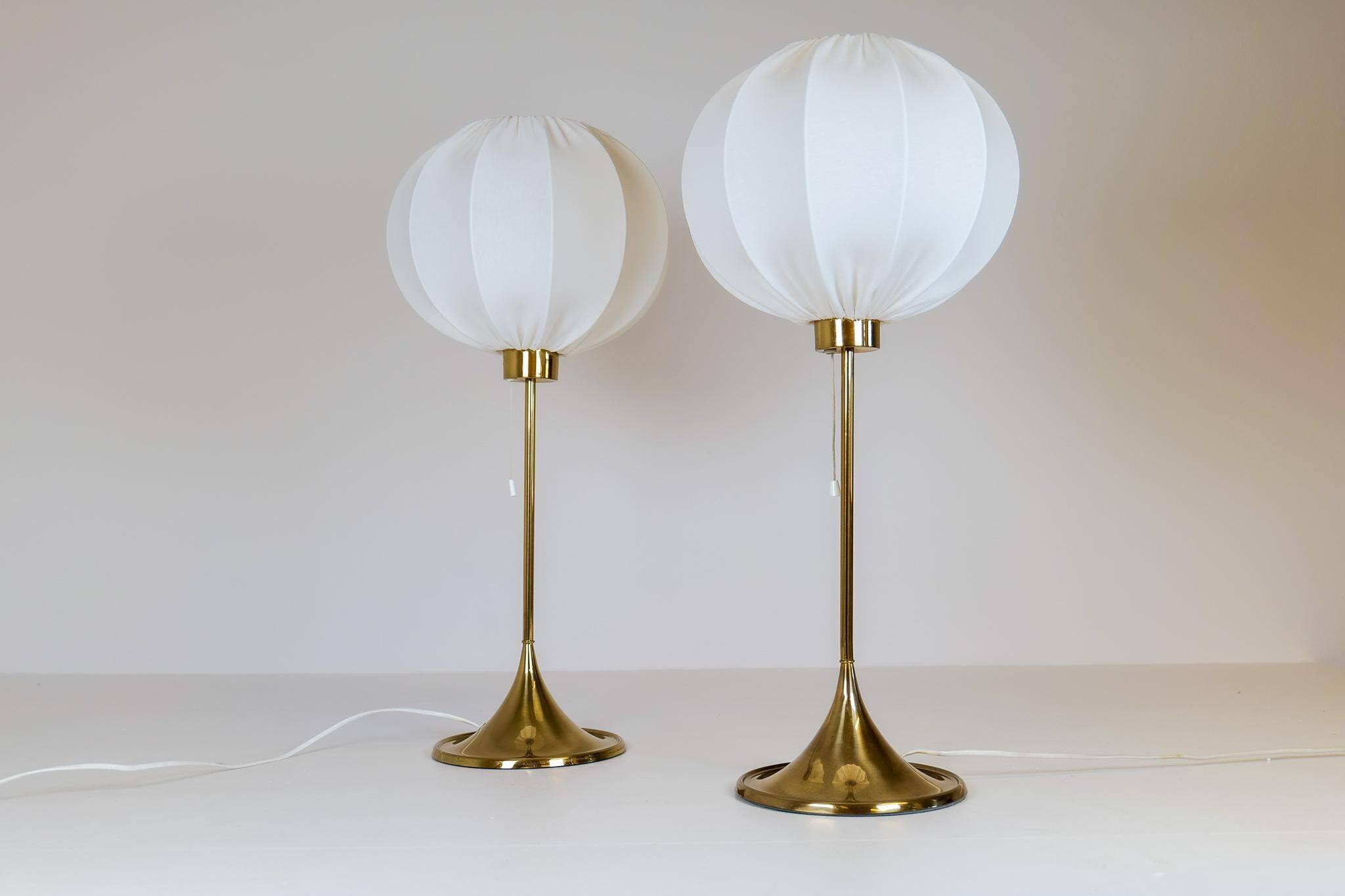 Pair of Bergboms B-024 table lamps mid-century, 1960s, Sweden