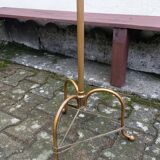 Brass tripod floor lamp