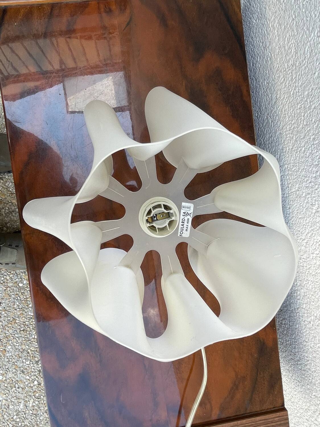 Pair of Foulard slamp lamps