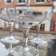 Set de 7 coupes à champagne en verre soufflé