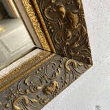 Vintage mirror in white gold