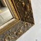 Miroir vintage en or gris