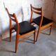 Pair of vintage Scandinavian chairs in teak 50s 60s