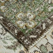 6x10 Brown & Beige Floral Pattern Vintage Rug, 196x325Cm