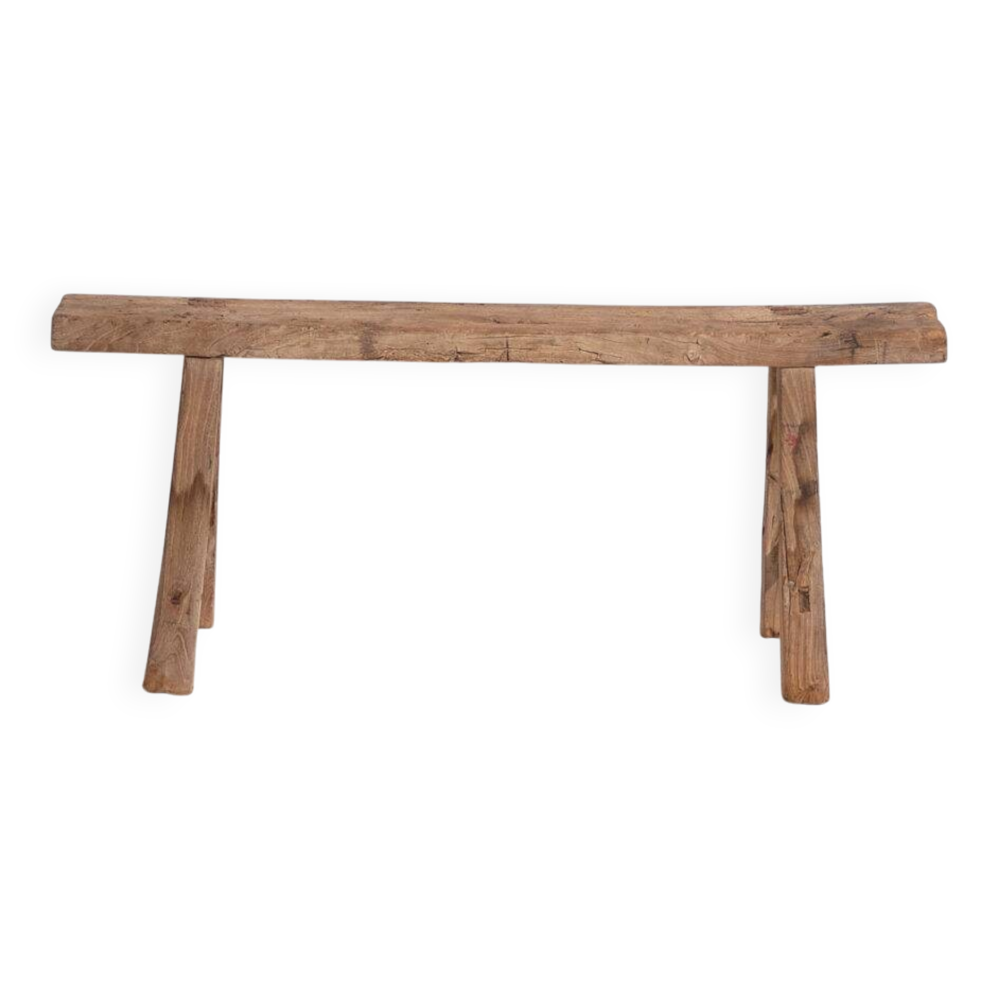 Antique solid wood bench (c.1870) #30
