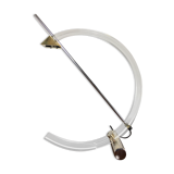 Plexiglas and brass table lamp, Italy 1980