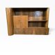 Armoire étagère art déco vintage courbée en bois