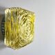 Bauhaus square green glass flush munt lamp