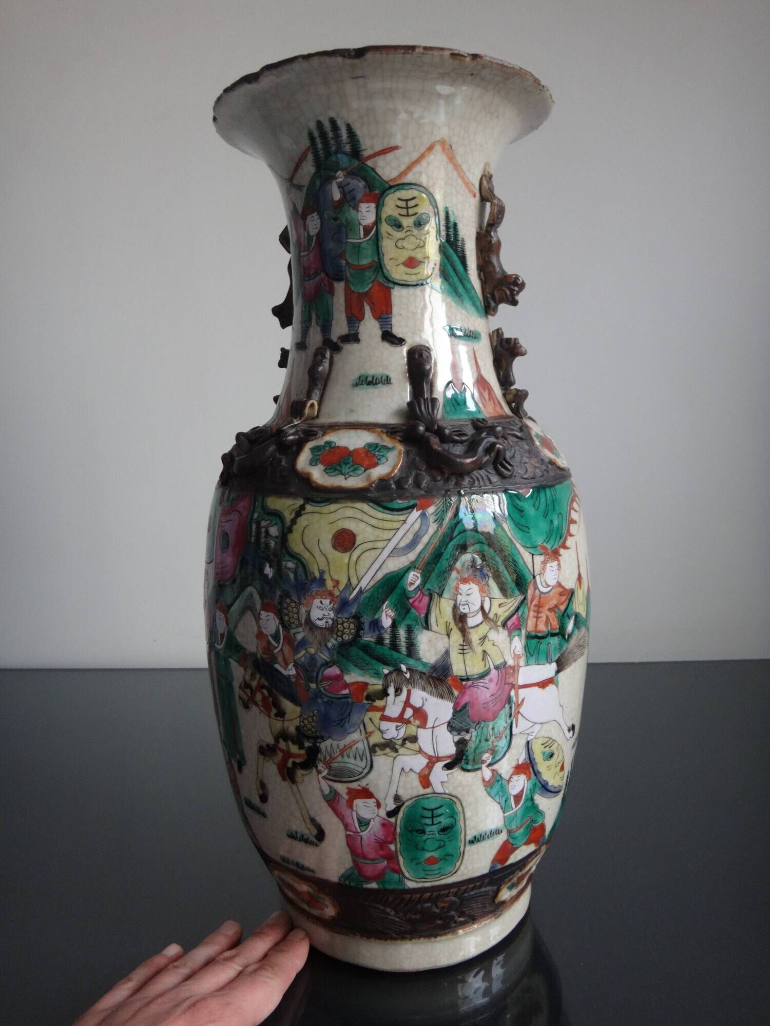 Vase Nanjing China 45cm porcelain XIX