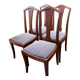 Set of 4 Art Nouveau dining chairs