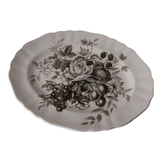 Plat J et G Meakin Gainsborough Staffordshire England en céramique de 31 cm