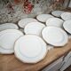 Set of 11 flat plates in Limoges porcelain by Maison Lanternier & C.