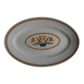 ancien plat service Salins EC Terre Fer Nouvelles Galeries old french dish