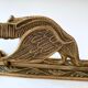 Vintage coat hook, brass wall hook dragon head