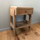 Vintage modernist bedside in oak 1950