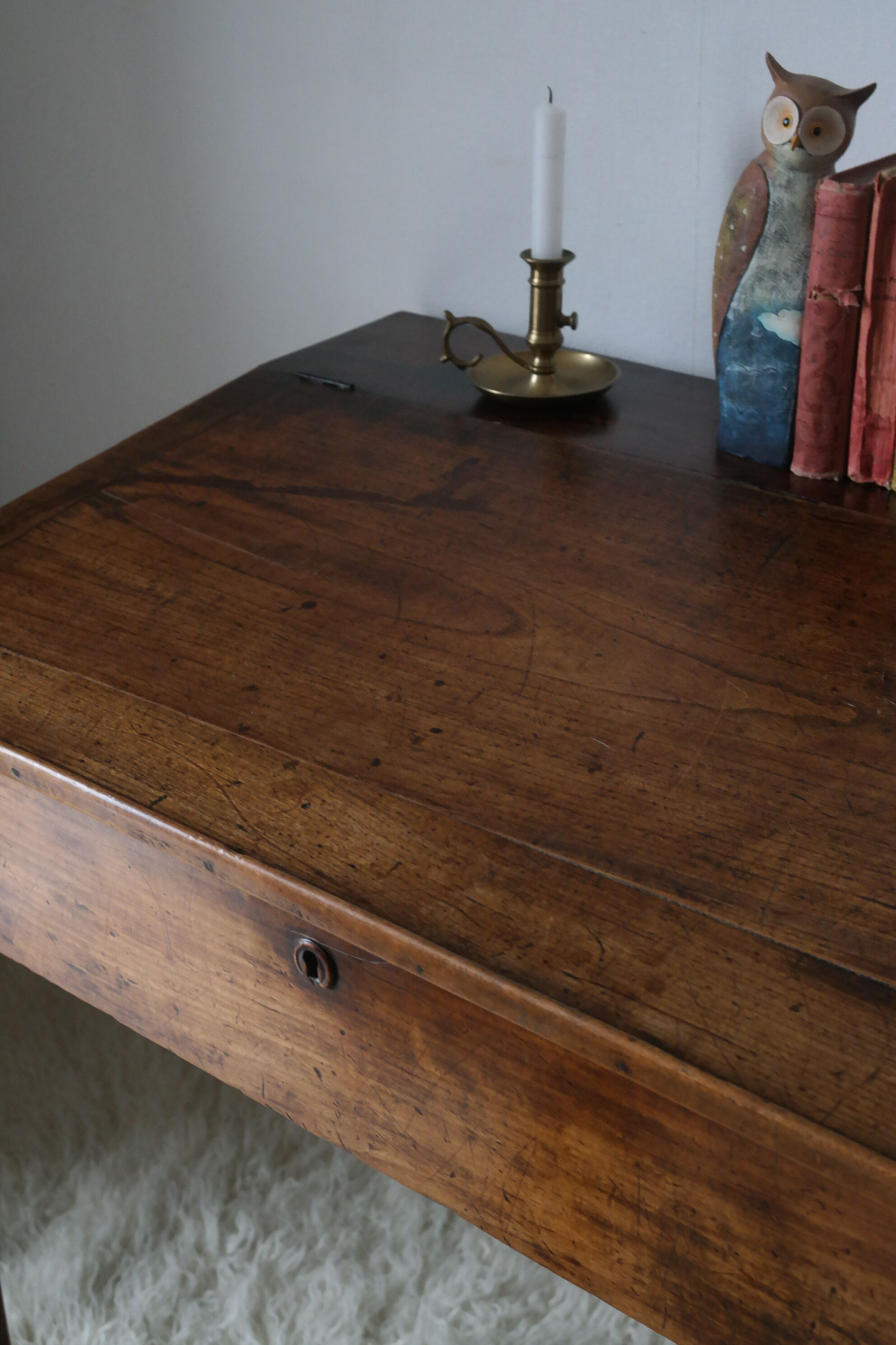 Old desk in walnut school master