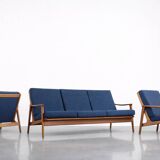 Vintage Mid-Century Australian Modern Teak Sofa & Armchairs by Parker Furniture