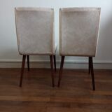 Pair of chairs in skai 60s