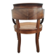 Fauteuil et Bureau en bois massif époque Louis Philippe.Vendu ensemble