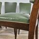 Set of 8 Art Decò oak dining chairs, 1950