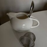 Space Age Porcelain and Steel Teapot