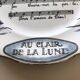 Vintage Au Clair de la Lune Plate from the 1930s Sarreguemines fayenceries