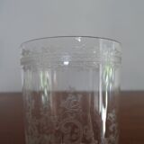 Baccarat crystal goblet model engraved with Baccarat initial "B" on frieze
