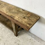 Old solid oak workbench