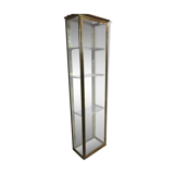 Vitrine ancienne laiton et miroir