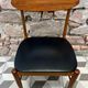 1960s Scandinavian chair in black vinyl
