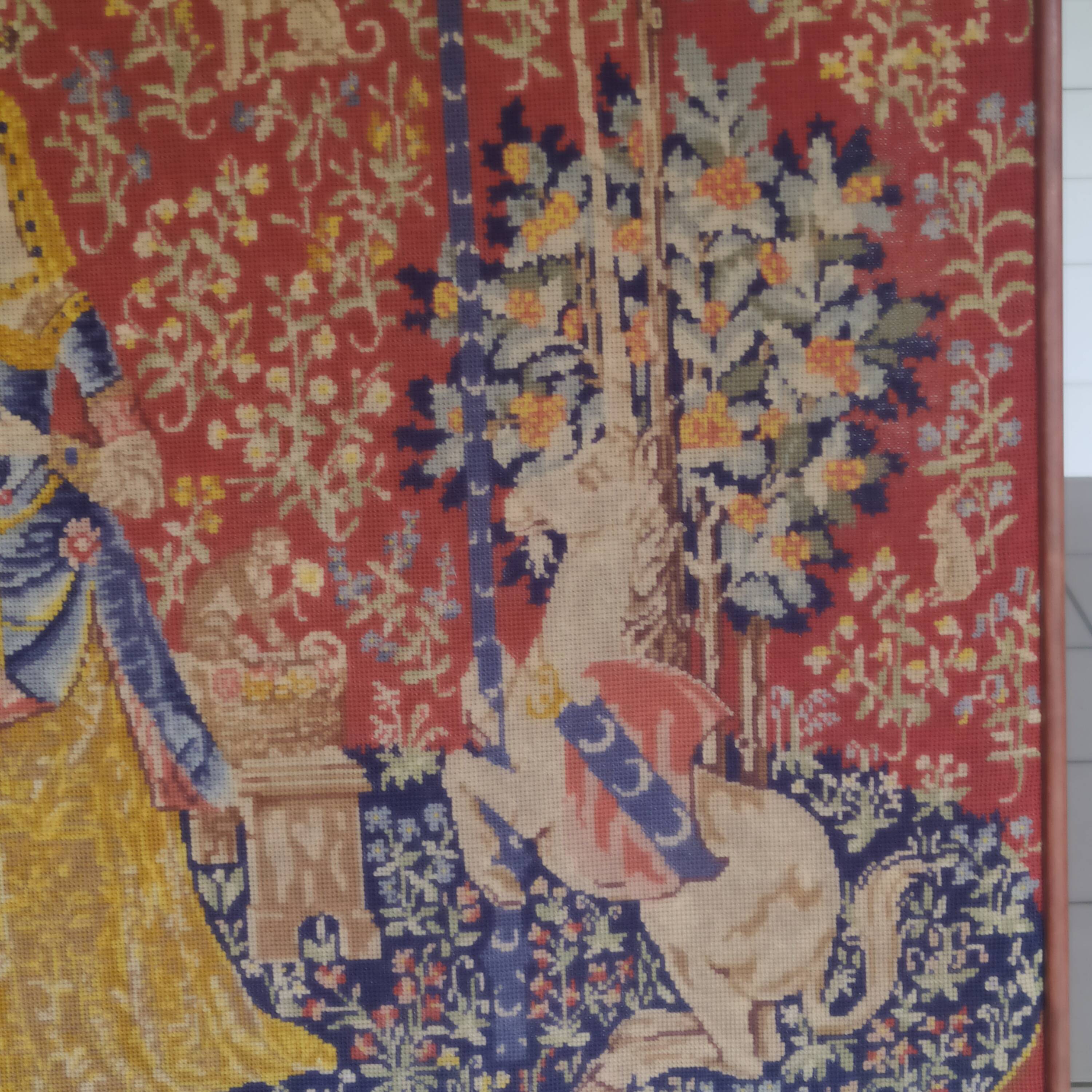 tapisserie en laine la dame à la licorne