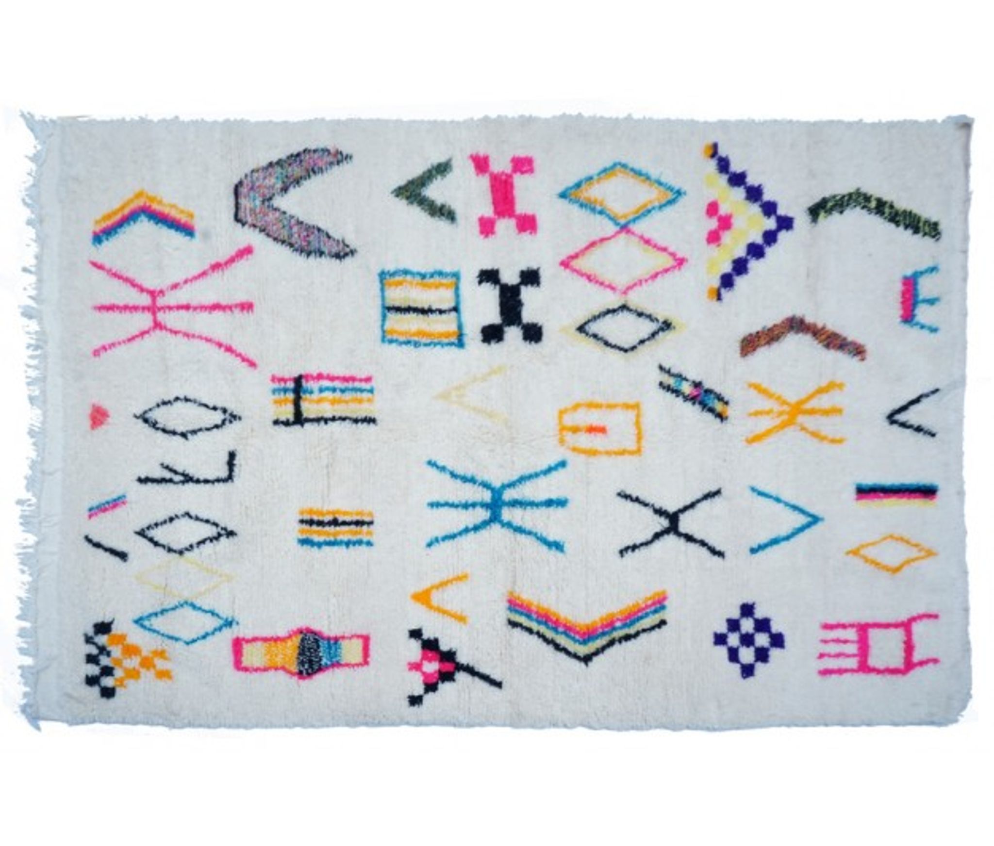 Colorful Berber carpet 203x154cm